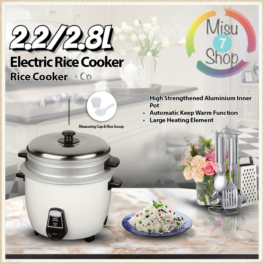 2.8L Rice Cooker Stainless Steel Multipurpose Electric Rice Cooker ...