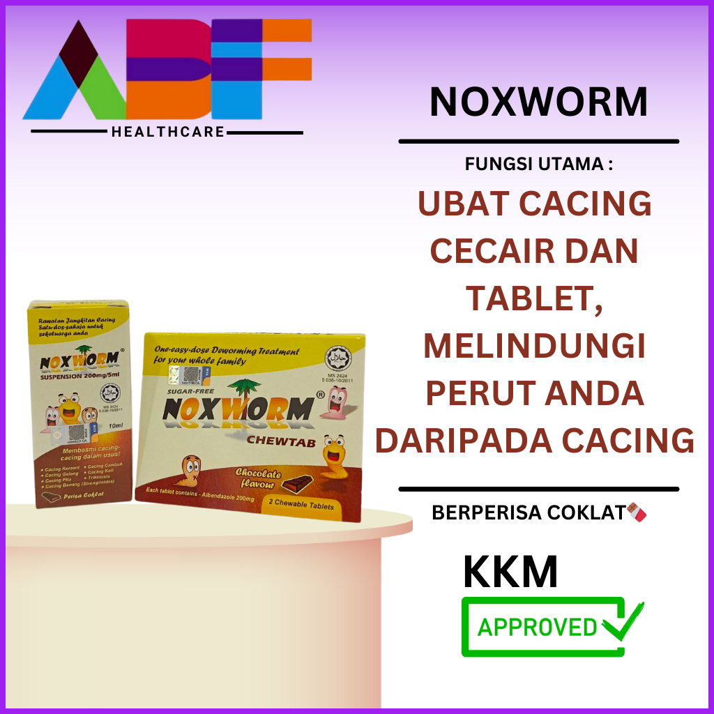NOXWORM, UBAT CACING CECAIR DAN TABLET | Shopee Philippines