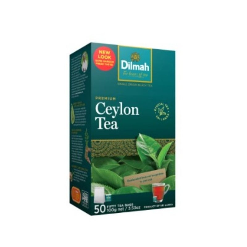 Dilmah Halal Premium String & Tag Ceylon Tea 50s & 100s | Shopee ...