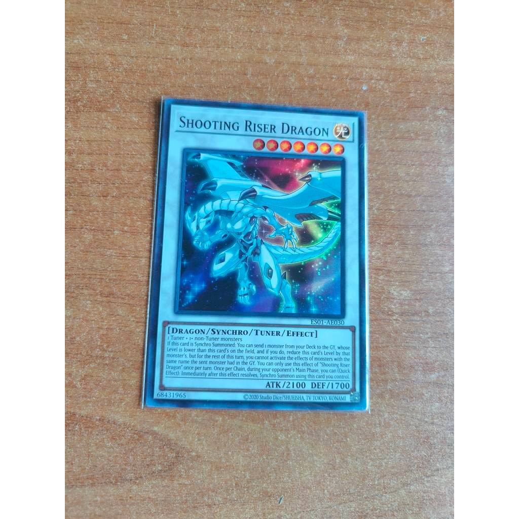 Yugioh: ES01-AE030 Shooting Riser Dragon (SR/SCR/QSCR) | Shopee Philippines