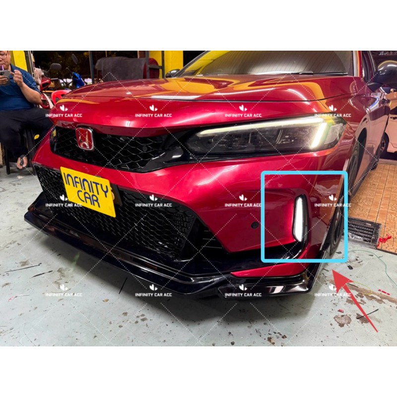 Honda Civic FE Type R Front Bumper Led Daylight DRL | Shopee Philippines