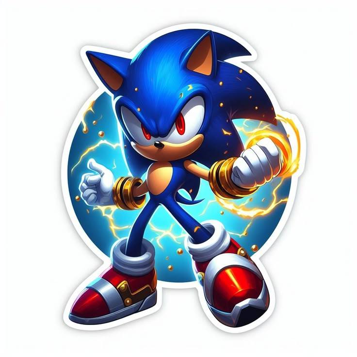 Sonic The Hedgehog Cartoon Stickers v4 | Shopee Philippines
