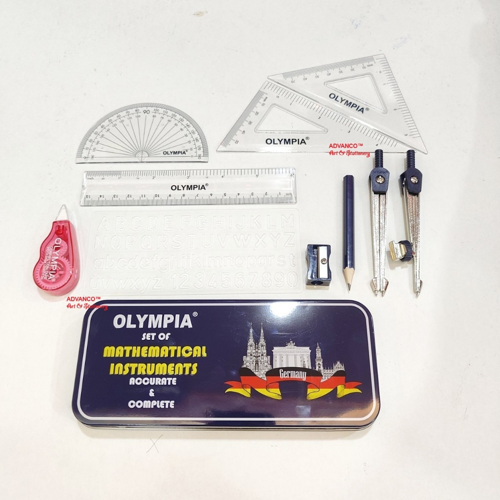OLYMPIA SET OF MATHEMATICAL INSTRUMENTS | Shopee Philippines
