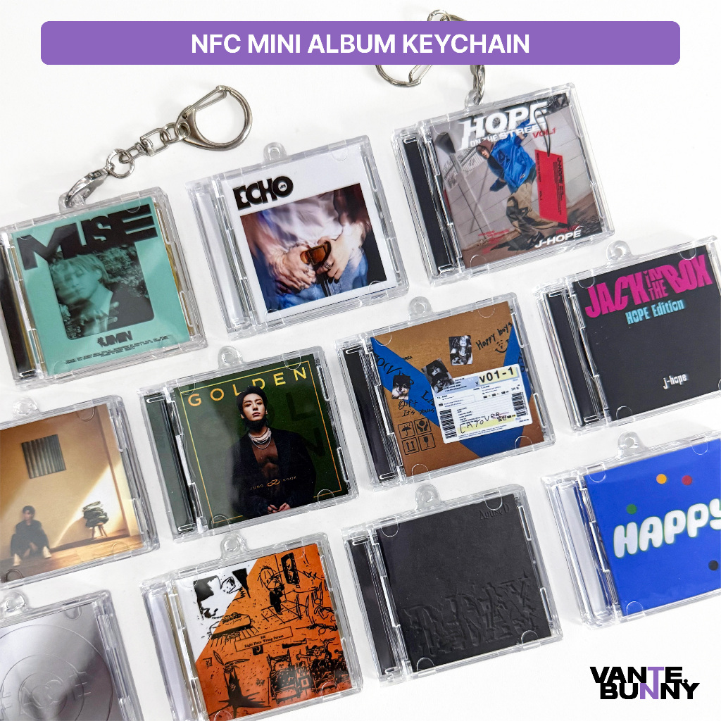 NFC Mini Album Keychain Jin Echo Golden Layover RPWP D-Day Muse HOTS ...