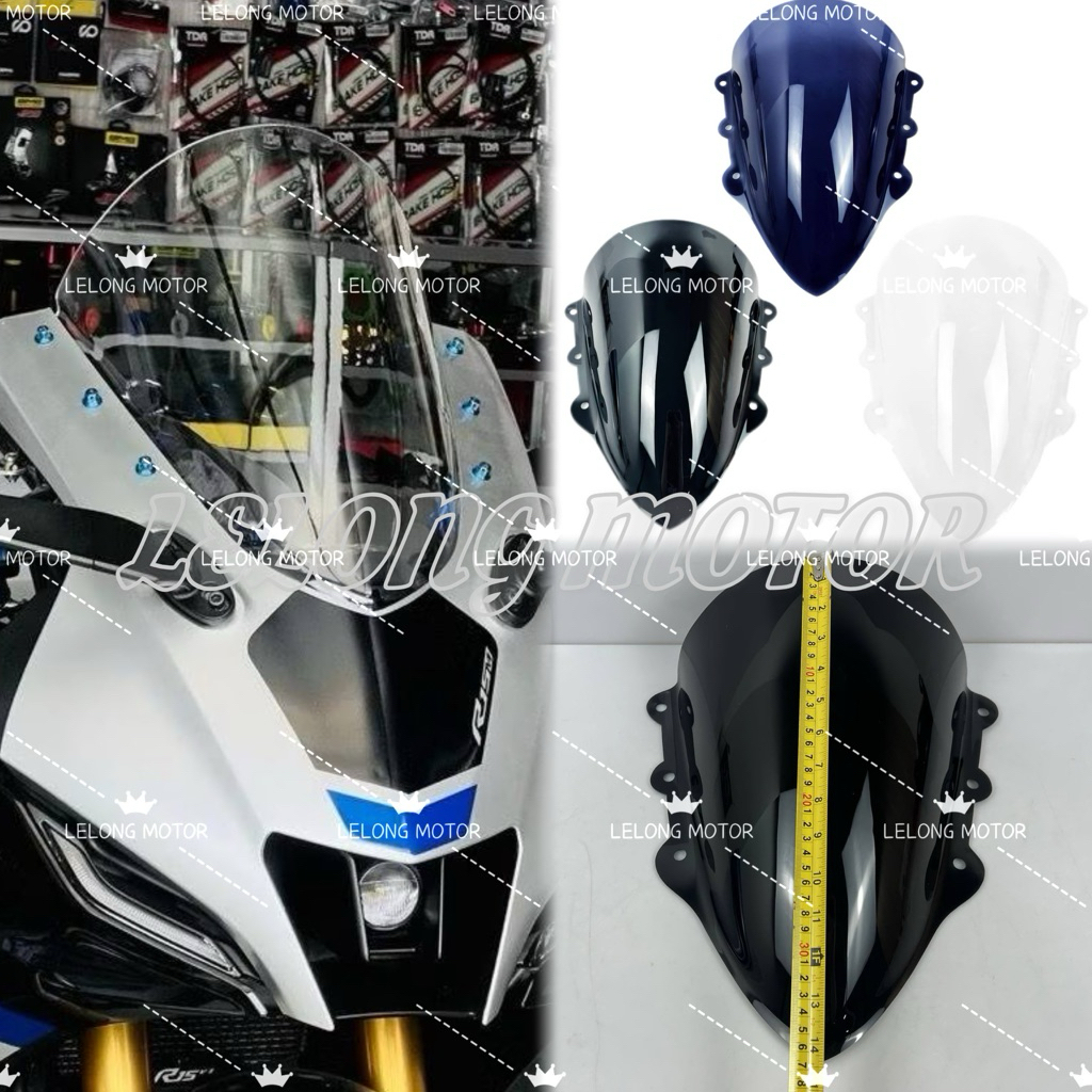 YAMAHA R15M R15 V4 WINDSHIELD 37CM WINDSCREEN WIND DEFLECTOR VISOR ...