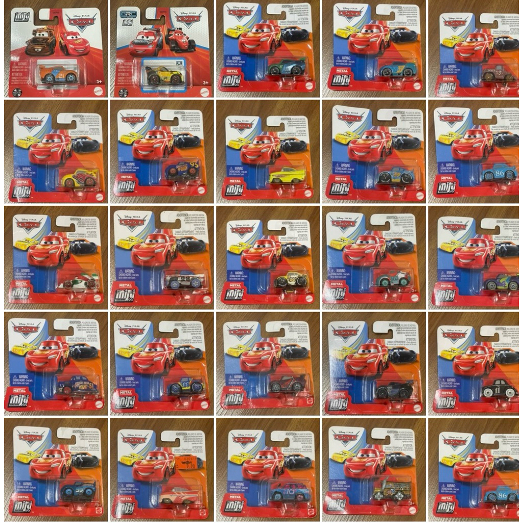 Disney Mini Cars Racers Single Card | Shopee Philippines