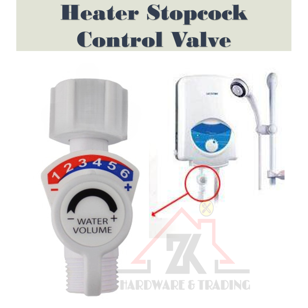 Bathroom Shower Heater Control Valve Stopcock Air Panas Stopcock ...
