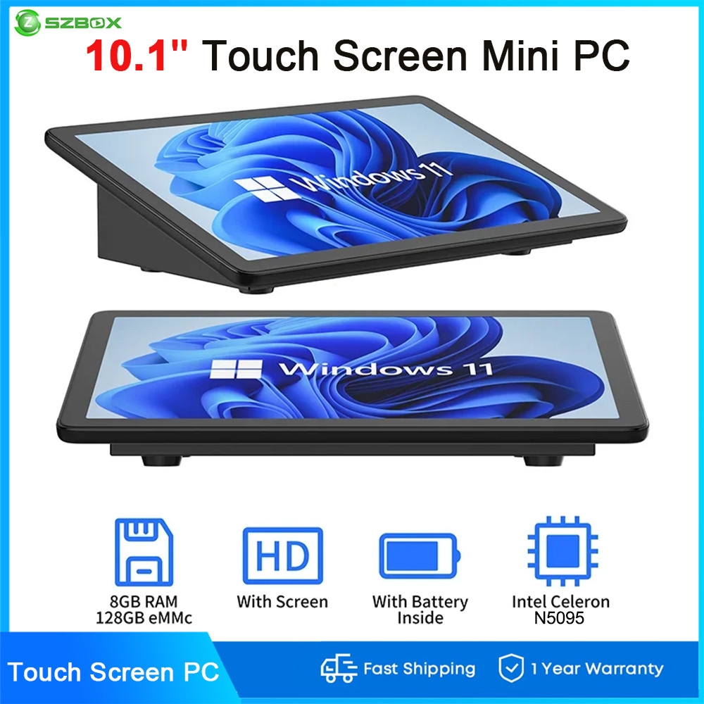 Intel N5095 Fanless Mini PC Windows11 WiFi 800*1280 Touch Screen ...