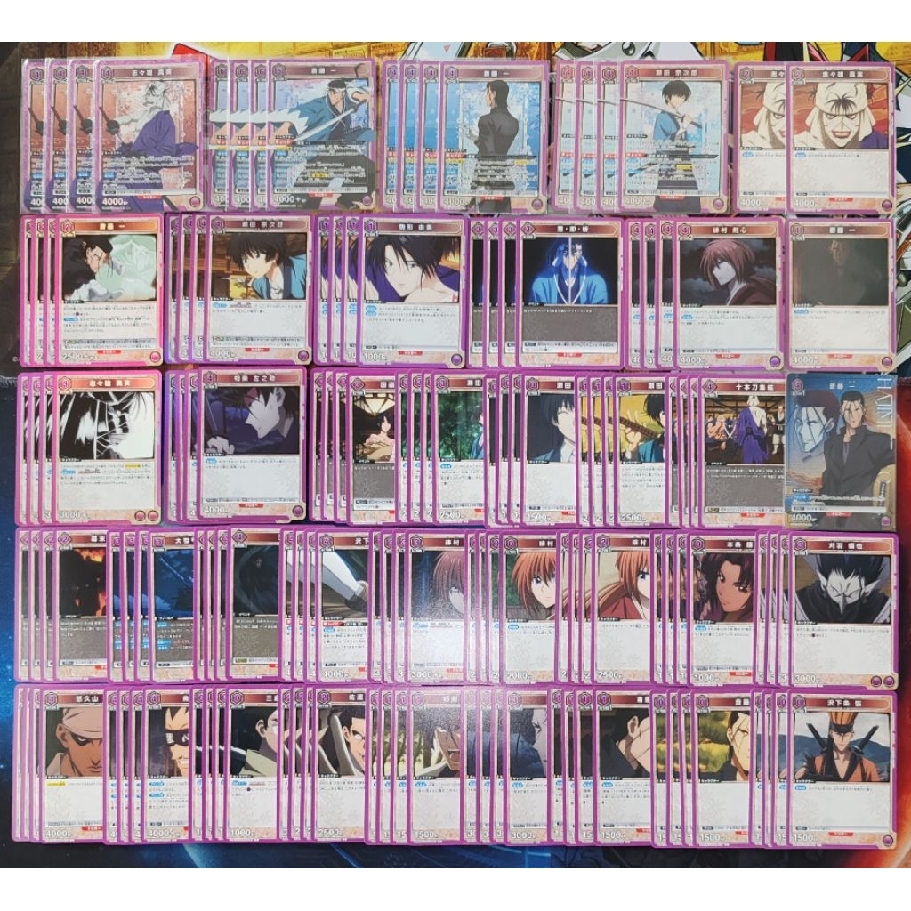 UNIUNION ARENA UA41BT/RNK Rurouni KenshinI PURPLE COLOR FULL SRRUC SET ...