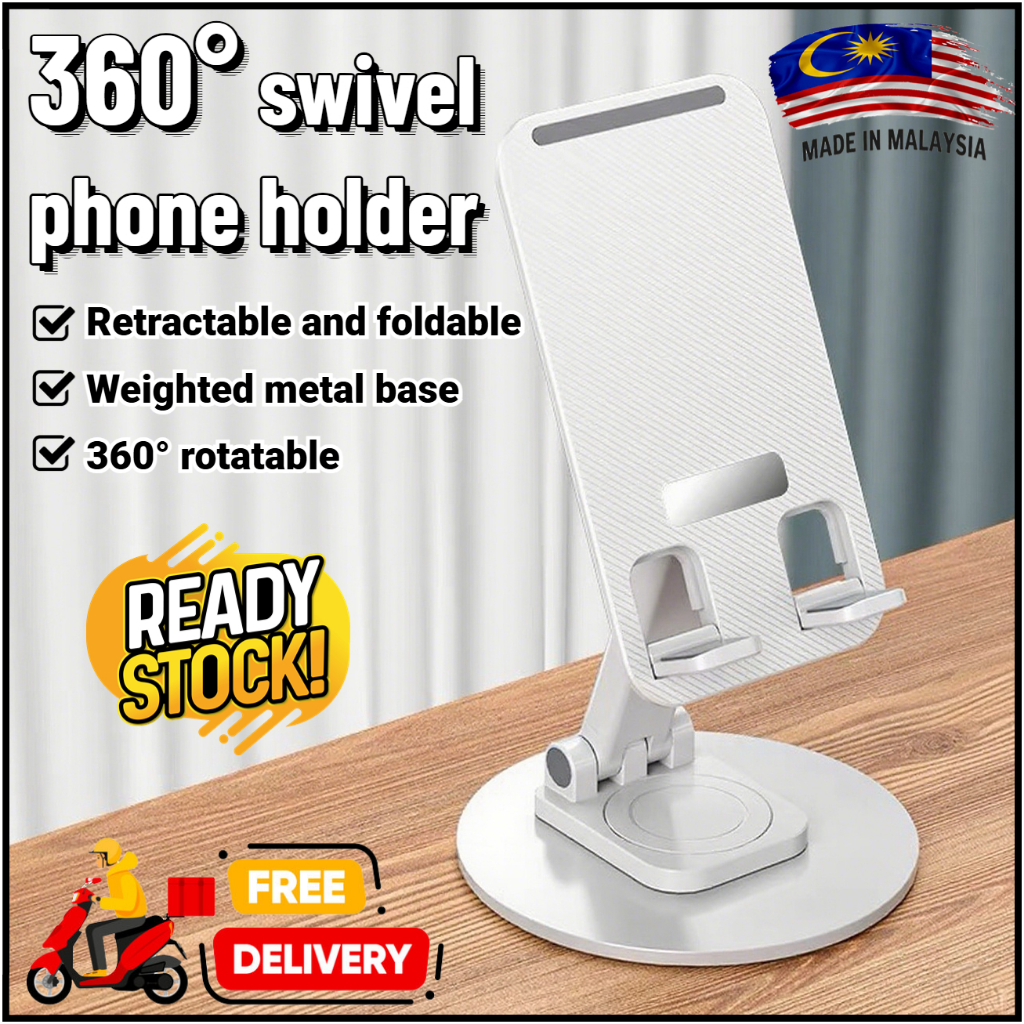 360 rotating stand for mobile phones and tablets, universal foldable ...