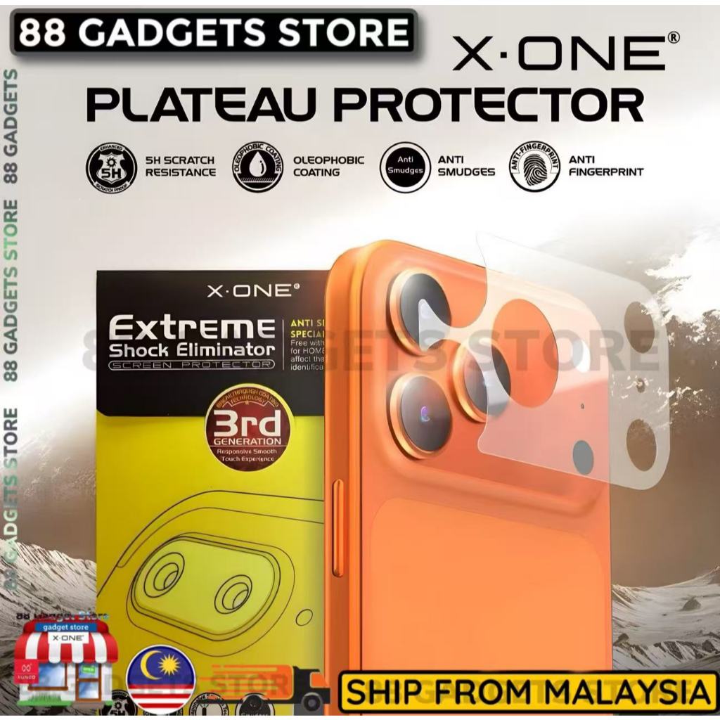 X.One Camera Plateau Protector & Back Panel Protector for iPhone 17 Pro ...