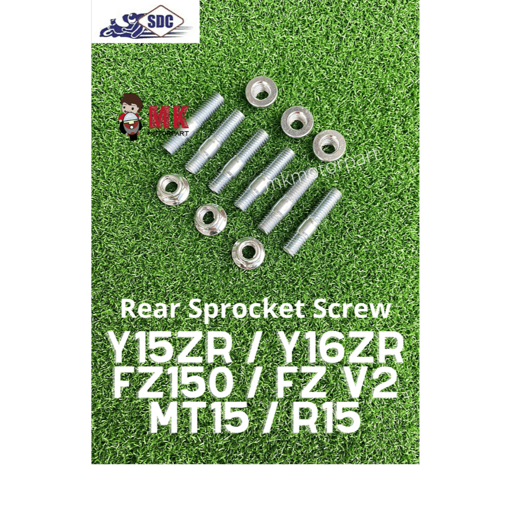 (SDC) REAR SPROCKET SCREW Set Yamaha Y15ZR / Y16ZR / FZ150 / MT15 / R15 ...