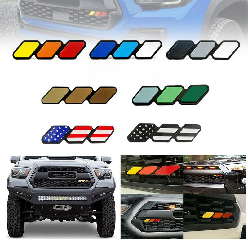 MKR NEW 3 Tri-color Sticker Badge Emblem For Toyota 4Runner Tundra Rav4 ...