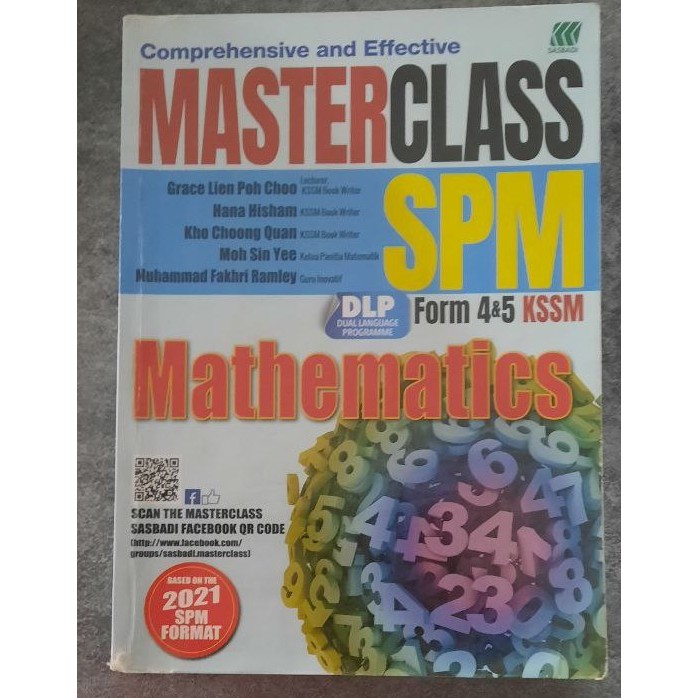 USED “MASTERCLASS SPM Mathematics” Form 4 & 5 – DLP / CEFR ️ ...