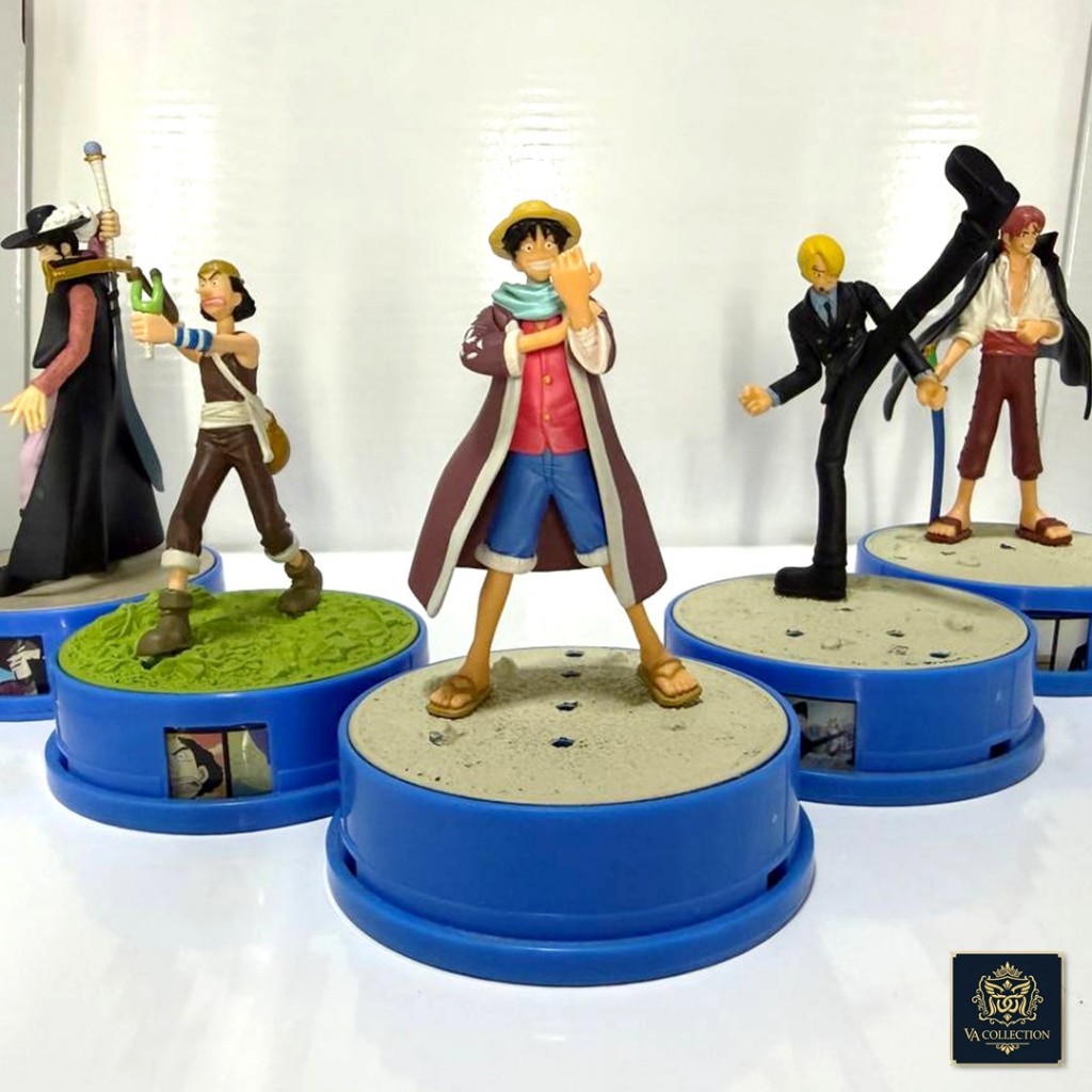 【VA】 One Piece Bandai Japan CharaColleCan Figure Luffy Sanji Usopp ...