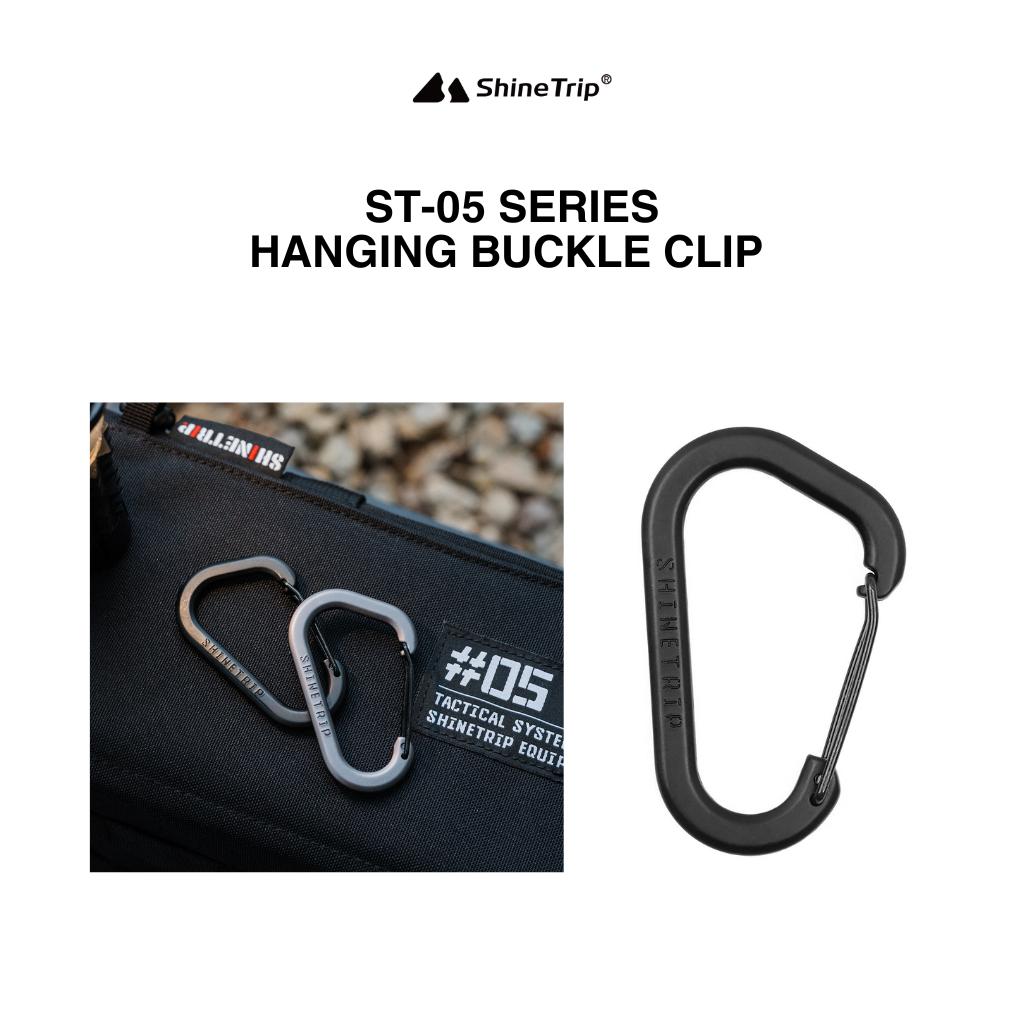 SHINETRIP ST-05 Series Tactical D-Shaped Hanging Buckle Clip Carabiner ...