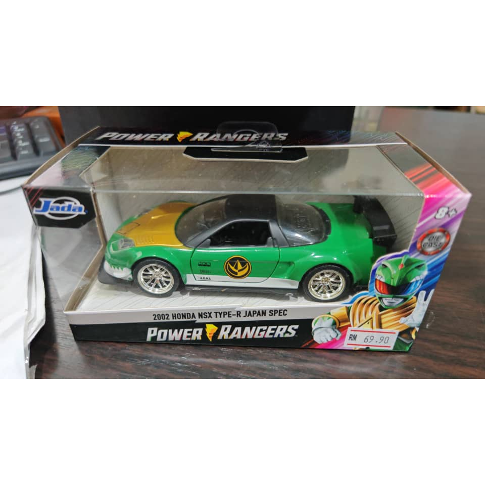 JADA GREEN POWER RANGERS 2002 HONDA NSX TYPE-R JAPAN SPEC 1/32 SCALE ...