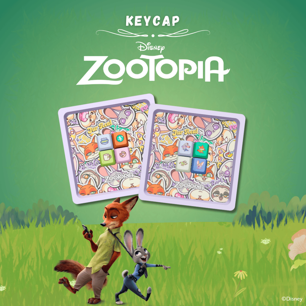 MKB Disney Zootopia R4 Keycap Set for Mechanical Switches and ...