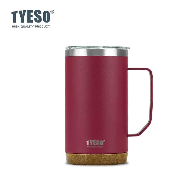TYESO Timber Wood Cup Temperature Retention Non-Slip Base Stainless ...