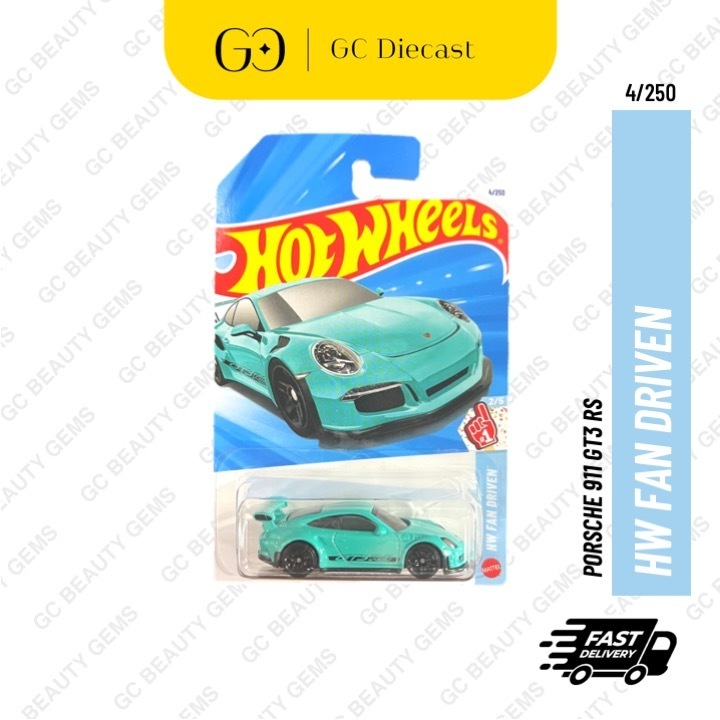 Hot Wheels Porsche 911 GT3 RS Green Case A 2027 | Shopee Philippines