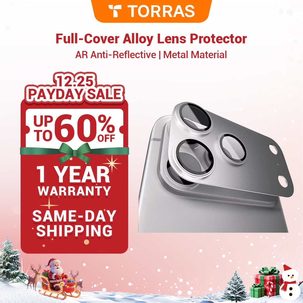 TORRAS AR Anti-Reflection Full-Coverage Camera Lens Protector for ...
