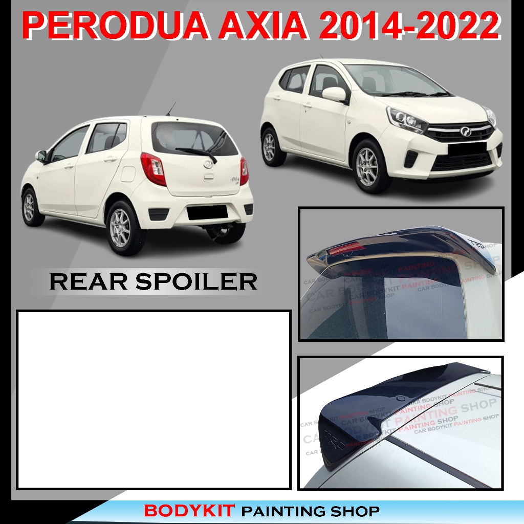PERODUA AXIA 2014-2022 TRD STYLE REAR SPOILER DUCKTAIL WITH LED ...