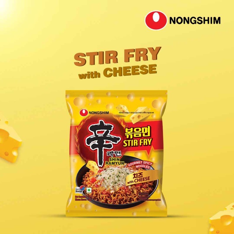 [INSTANT FOOD] NONGSHIM SHIN stir fry cheese ramyun 136g (1 loose ...