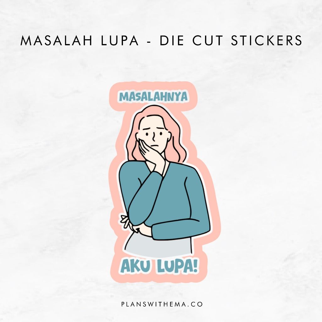 Masalah Lupa Glitter Die-Cut Stickers | Shopee Philippines