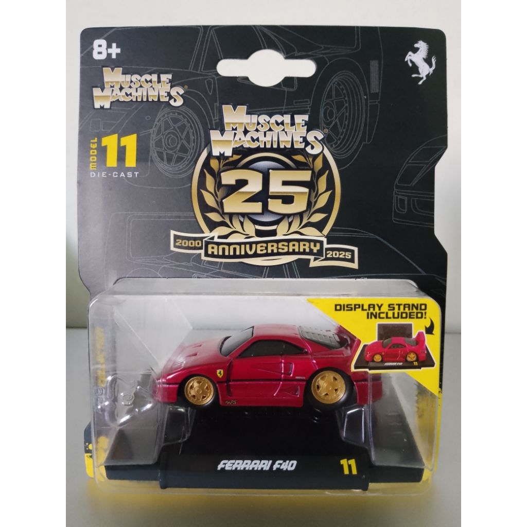 Maisto Muscle Machines 25th Anniversary Ferrari F40 | Shopee Philippines