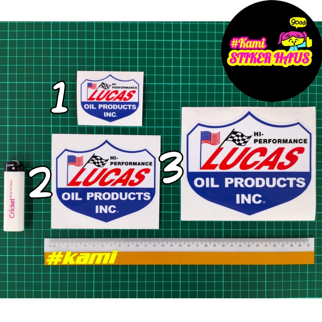 Lucas Oil Products (Small / Medium / Big) Sticker Printing Laminated ...