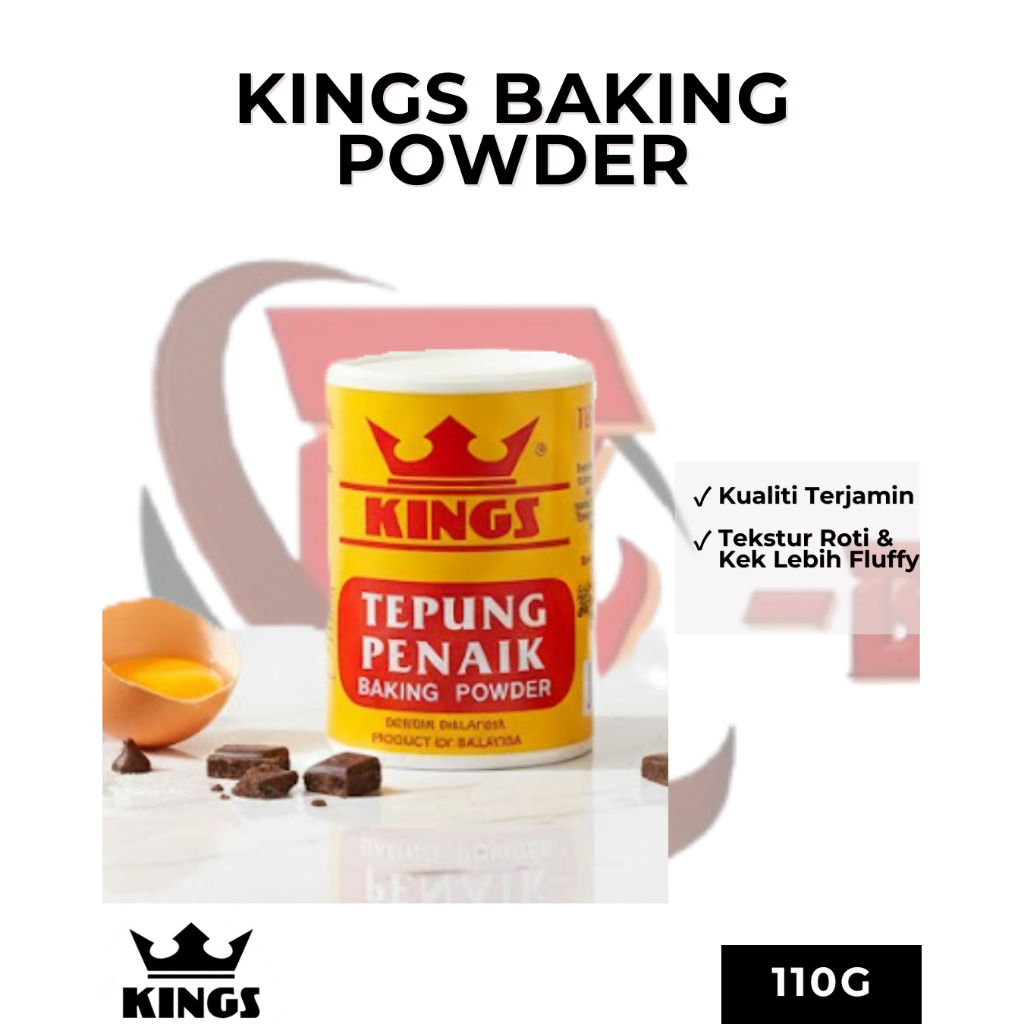 KINGS BAKING POWDER TEPUNG PENAIK HALAL 110G | Shopee Philippines
