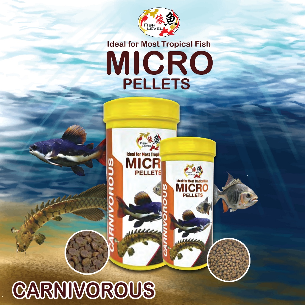 Fish Level Micro Pellets Fish Meal for Carnivorous Fish | Shopee ...