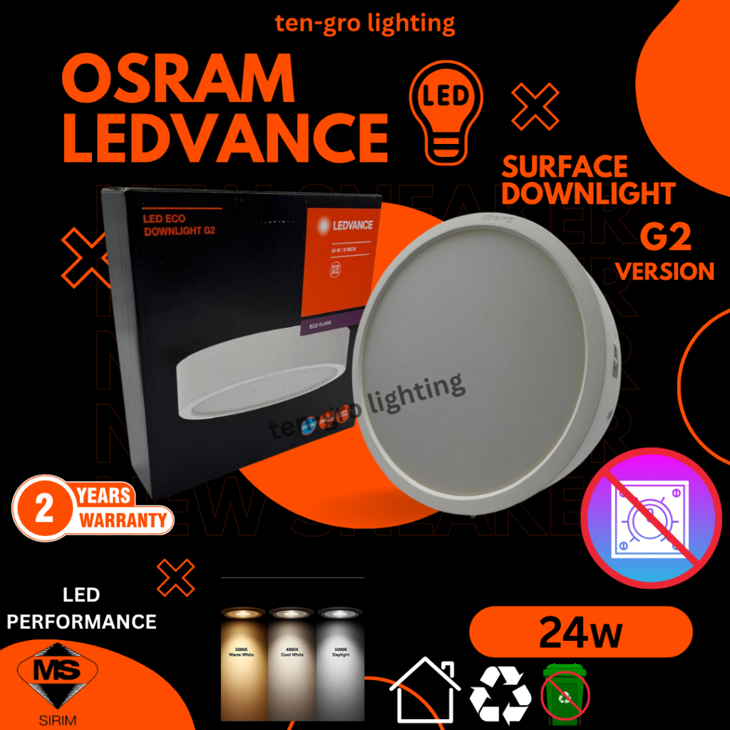 Osram Ledvance Surface Downlight G2 24W LED | Shopee Philippines