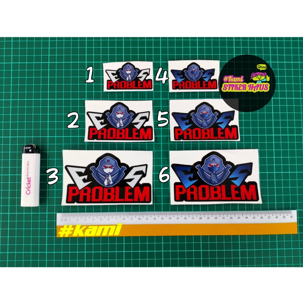 Sticker EX5 / EX5 Problem Sticker Printing Laminated Reflective ...