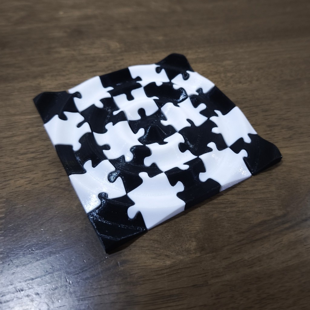 Black & White 3D Ripple Jigsaw Puzzle – Challenging Optical Illusion ...