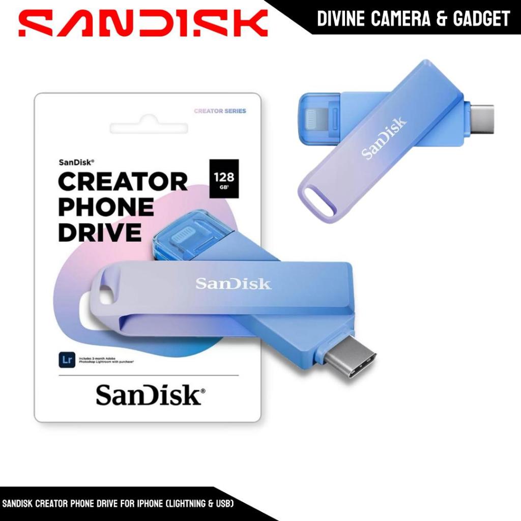 SANDISK CREATOR PHONE DRIVE FOR IPHONE (LIGHTNING & USB-C) | Shopee ...