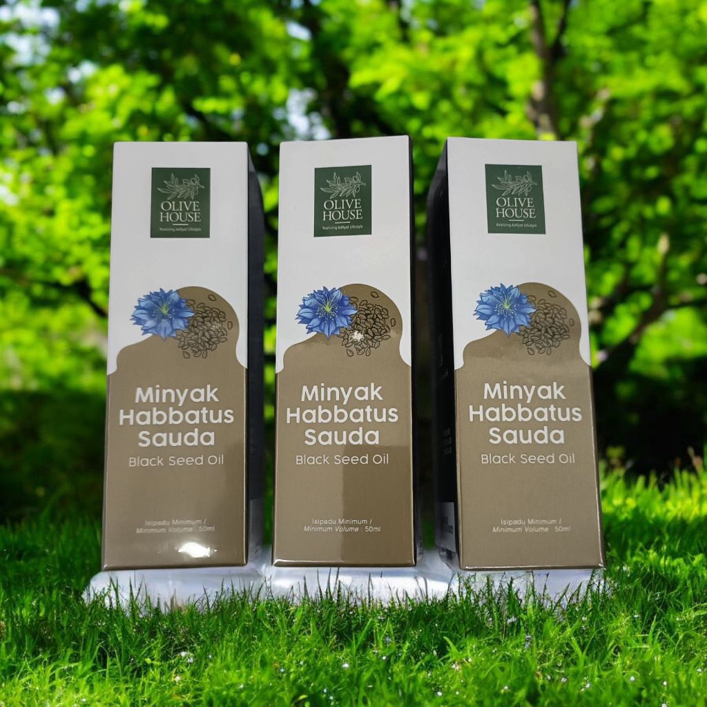 OLIVE HOUSE (50ml X3) Minyak Habbatus Sauda EXPIRY 092026 (Premium ...