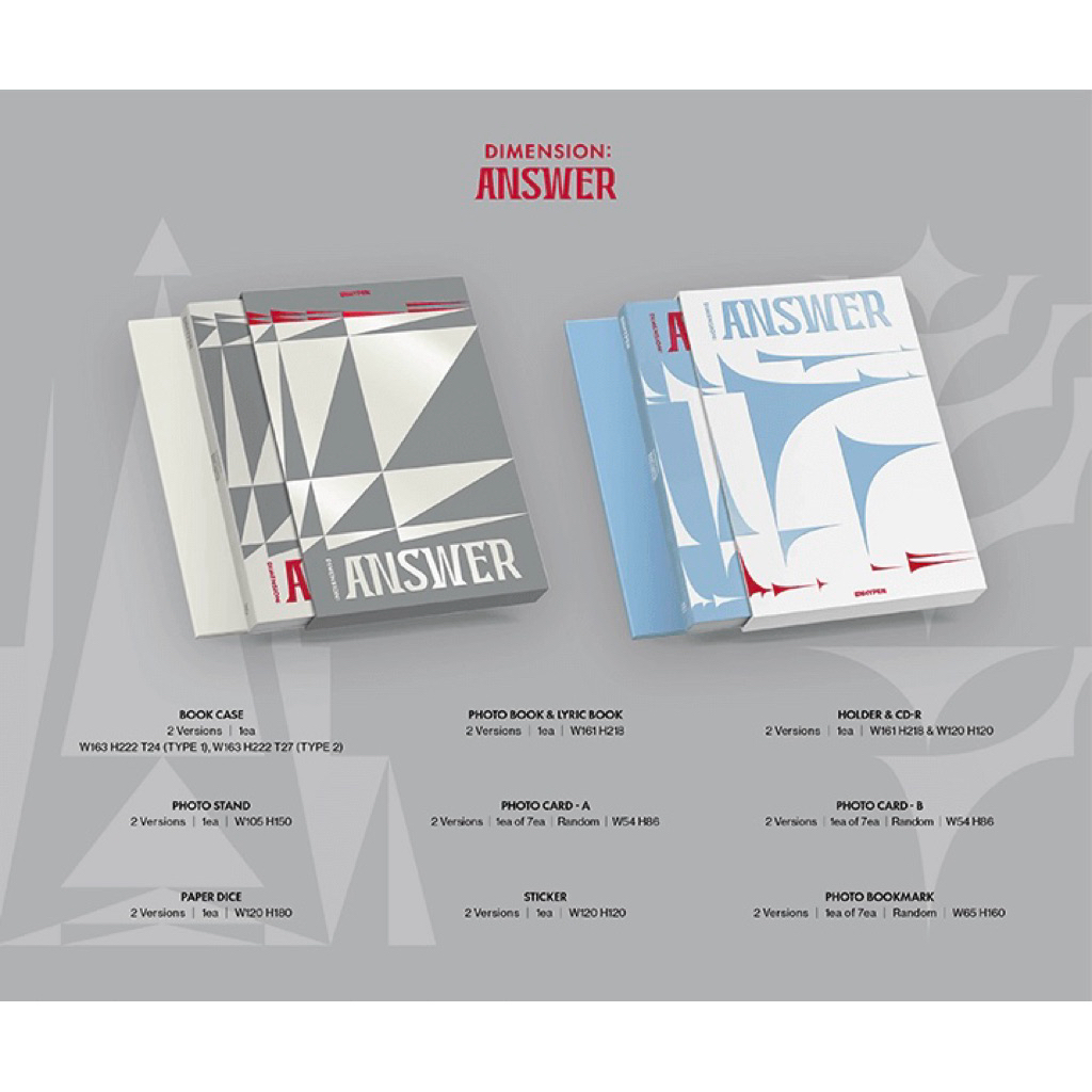 Enhypen Dimension : Answer album (unsealed partial set) | Shopee ...