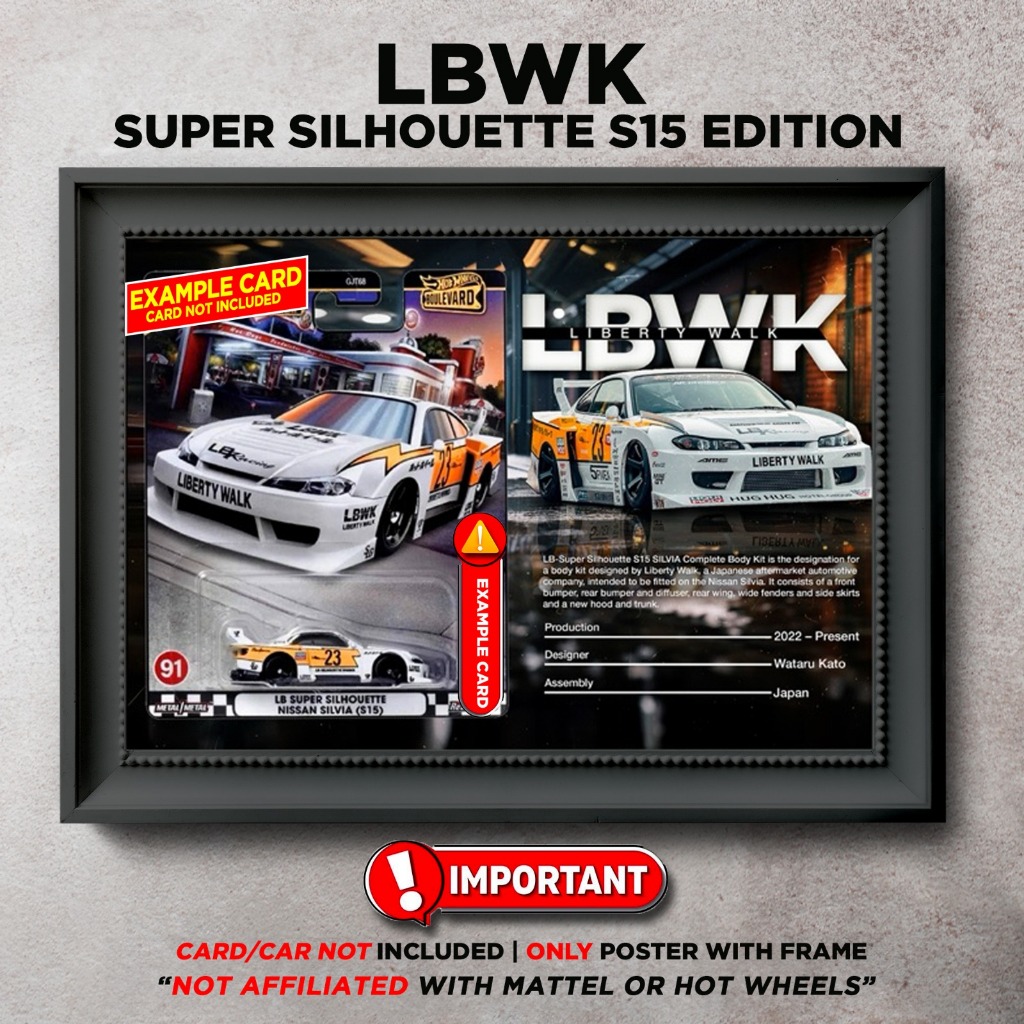 Gambar Frame Diecast Hotwheels LBWK Super Silhouette S15 Silvia ...
