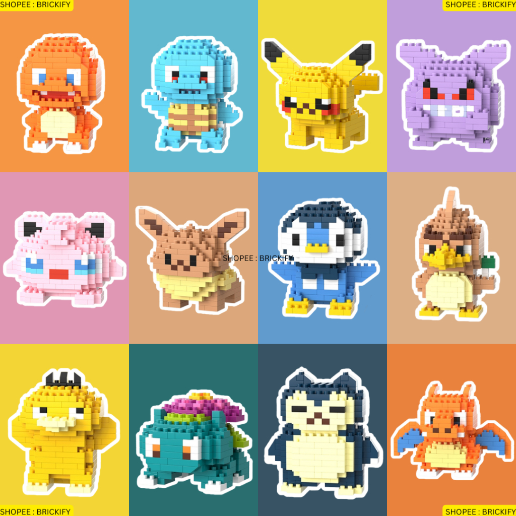 [DMXC H SERIES] 10 Pokemon Pikachu Charmander Squirtle Gengar ...