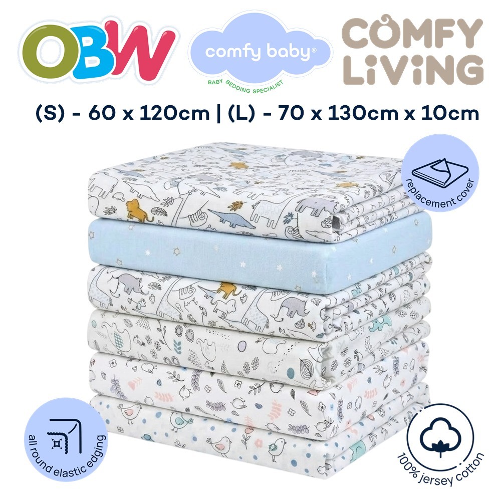 Comfy Living Fitted Sheet (S/L) Comfy Baby Mattress Cover | Shopee ...