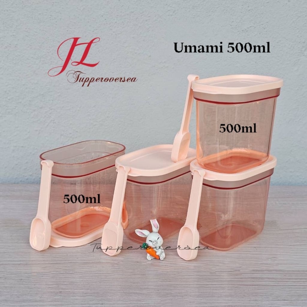 Tupperware Umami Collection 500ml (2 PCS / 4 PCS) + FREE Spoons - Peach ...