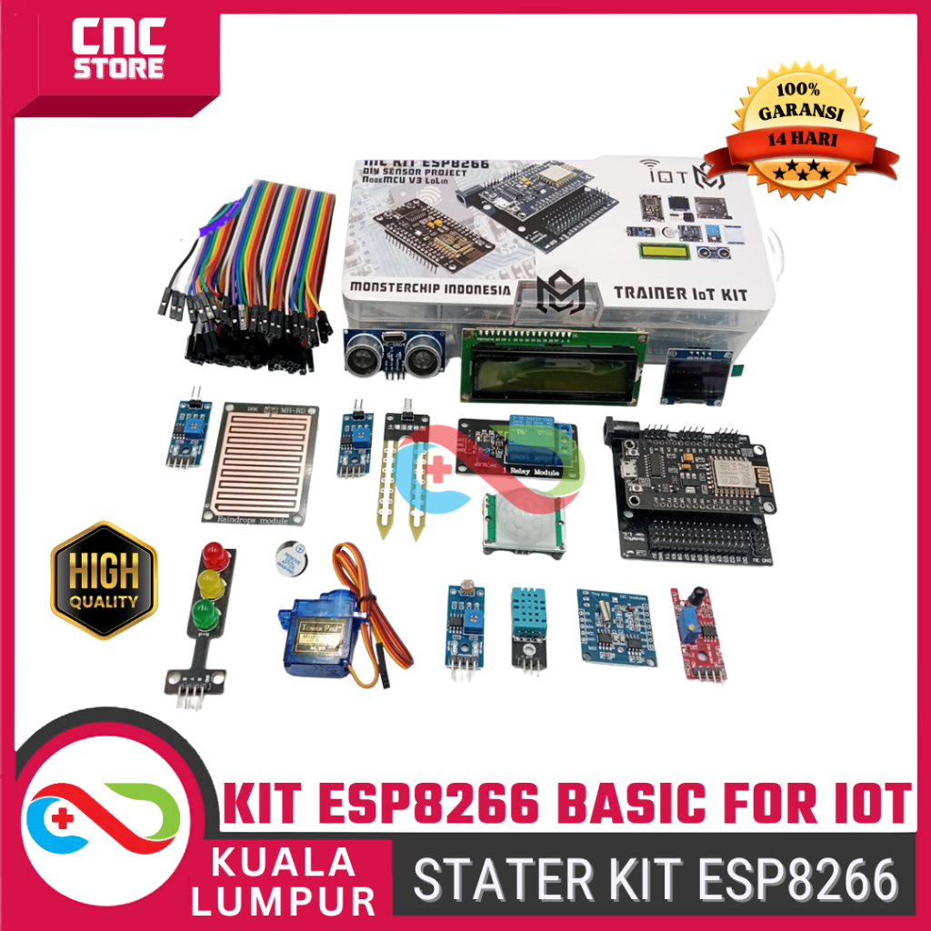 MC KIT ESP8266 NODEMCU V3 LOLIN BASIC IoT EDUCATION KIT | Shopee ...
