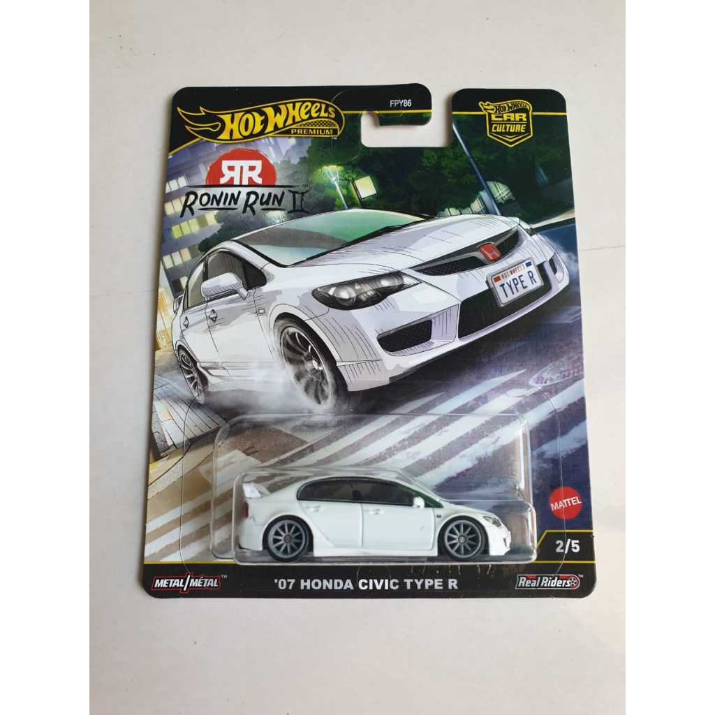 Hot Wheels Premium Ronin Run 2 Honda Civic FD2R Type R Lancer Evolution ...