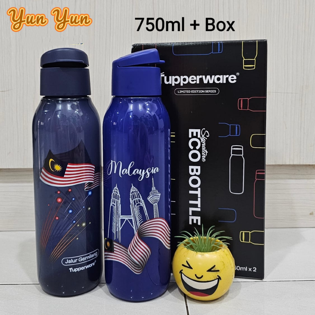 [LIMITED EDITION] Tupperware Merdeka Eco Bottle 750ml (2 PCS) + Box ...