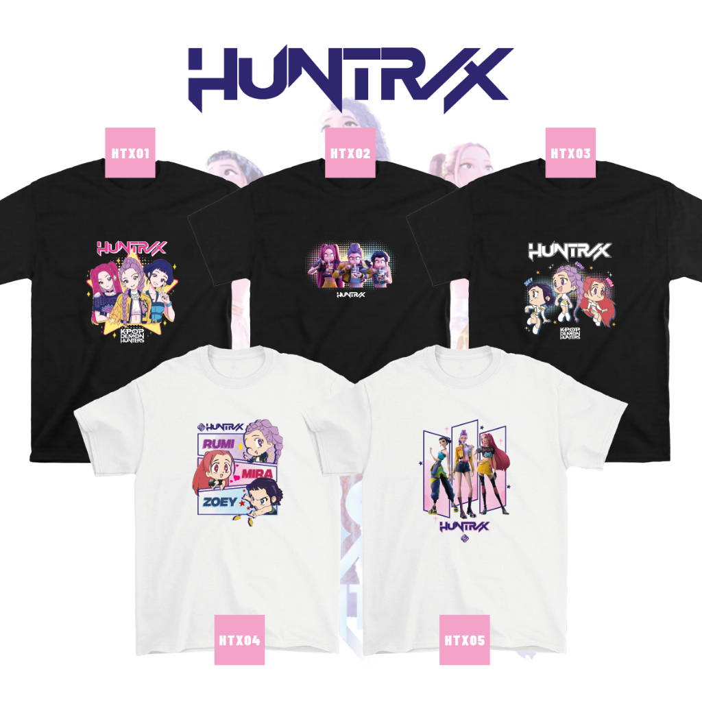 HUNTRIX - KPOP DEMON HUNTERS - T-shirt Adult & Kids Cotton Custom Tee ...