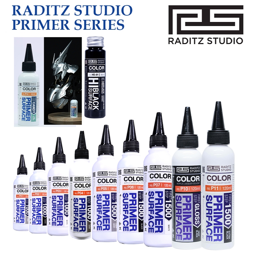[RADITZ STUDIO] PRIMER SURFACE SERIES Pre-Thinned Paint For Gundam ...