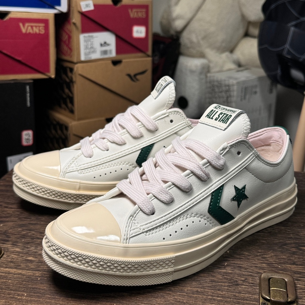 Converse Star layer arrow logo leather material low cut casual board ...