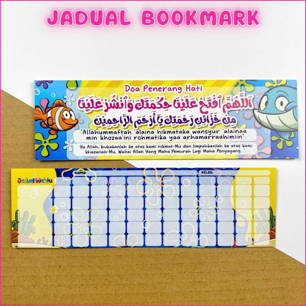 School Boy Bookmark Table Timetable Student Teacher Bookmark | Shopee ...