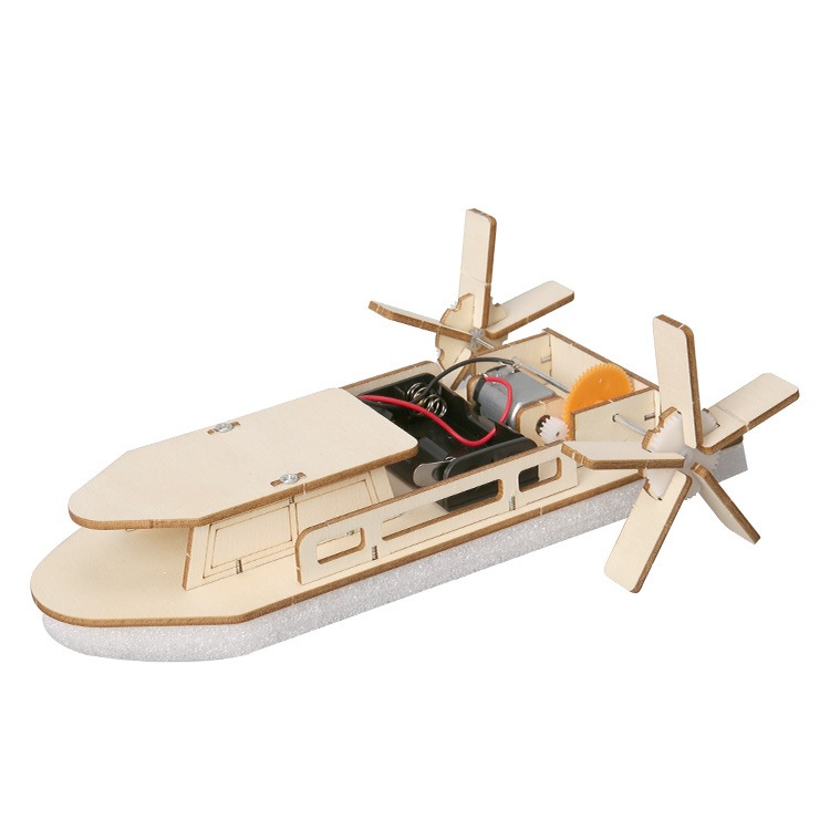 Project Rbt DIY Assembled Boat Model Kit Wooden Kids Science Materials ...